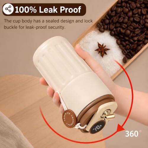 Image of Coffee Travel Mug with Smart LED Temperature Display - 460 ml