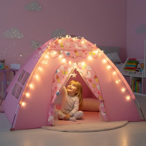 AFUNX Kids Play Tent, Extra Large Unicorn Playhouse for Girls