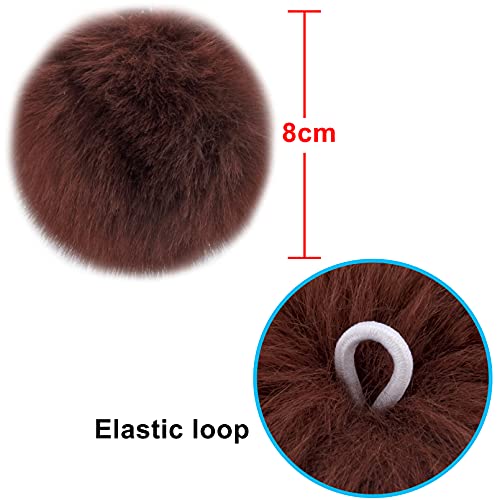 BQTQ 30 Pezzi Finte Pelliccia Pom Pom Portachiavi