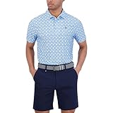 Ben Sherman Herren Performance Polo– Stretch, Extra Soft Fabric, Moisture-Wicking, Odor Resistant Golf-Shirts, Blau, Klein