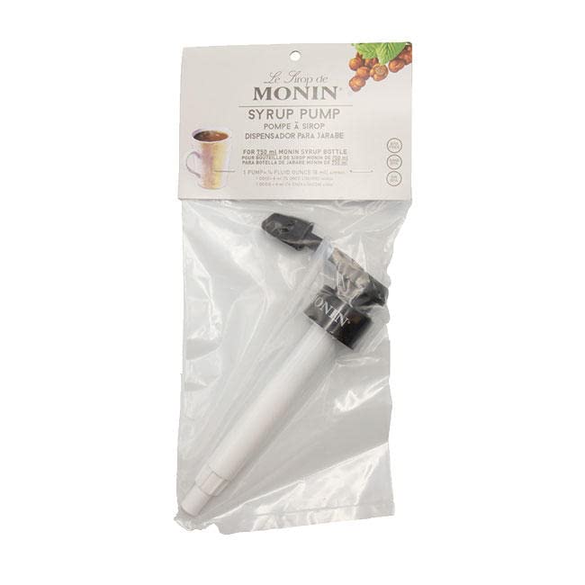 Monin White Syrup Pump for 750 ML Glass Bottle - 1 each.