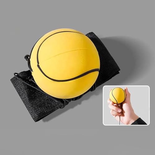 1 Stücke Weicher Ball Handgelenk Ball Mit Schnur, 6cm Handgelenk Return Ball, Ball An Der Schnur Springball Hüpfball, Handgelenk Ball Gummi Bouncy Ball, Sport Erwachsene
