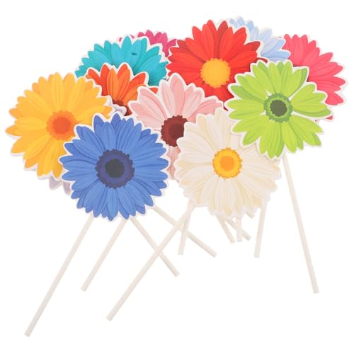 Adornos para magdalenas de margarita que llenan de alegría la decoración floral para tartas familiares