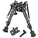 CVLIFE Bipod for Rifle Bipod Pivot Tilt Bipod with Swivel Stud and Detachable S Lock Lever for Rifle Stability and Target Shooting (Carbon Fiber, 6-9