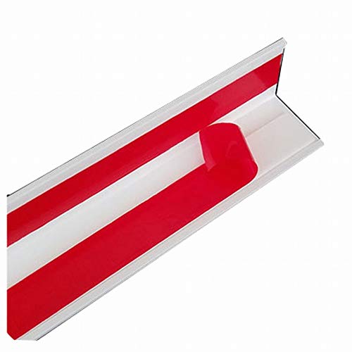 Protector de ángulo de PVC de 45x45 mm, esquinero blanco de 1.5m para proteger esquinas 3