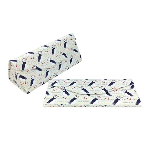 Image of Real Sic Glasses Case for Men and Women - Magnetic Folding Hard Shell Sunglass Holder - Inspired by Adorable Animals