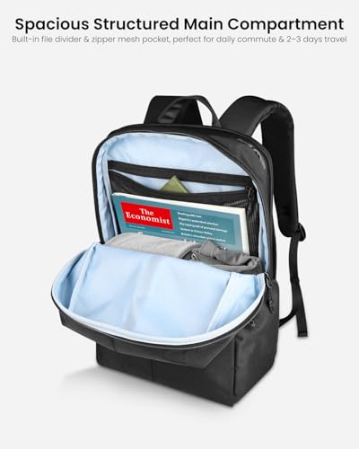 Mochila ergonómica KURANEST para portátil 23L negra miniatura 4