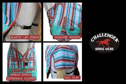 Image of Challenger 1200D Turnout Heavy-Weight Bellyband Rain Horse Winter Blanket Serepe 5B109