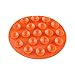 Zerodis Dziecięca Zastawa Stołowa Przyssawki Mata Sucker Antypoślizgowe Dwustronne Talerze Miska Sztućce Podkładka Przenośna (Pomarańczowa)
