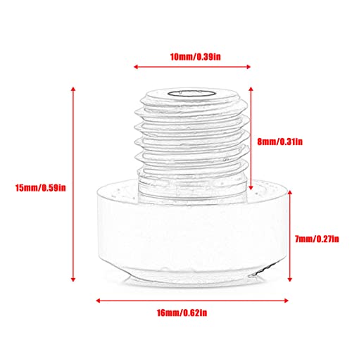 Parafusos de plugue de orifício para espelho de motocicleta | 2 peças de parafusos de plugue de alum