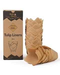 Bake Choice Mini Tulpen Muffinförmchen, 200 Stück