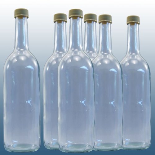 Home Brew & Wine Making - 750ml Spirit/Mineral Water - Glass Bottle - Pack of 9