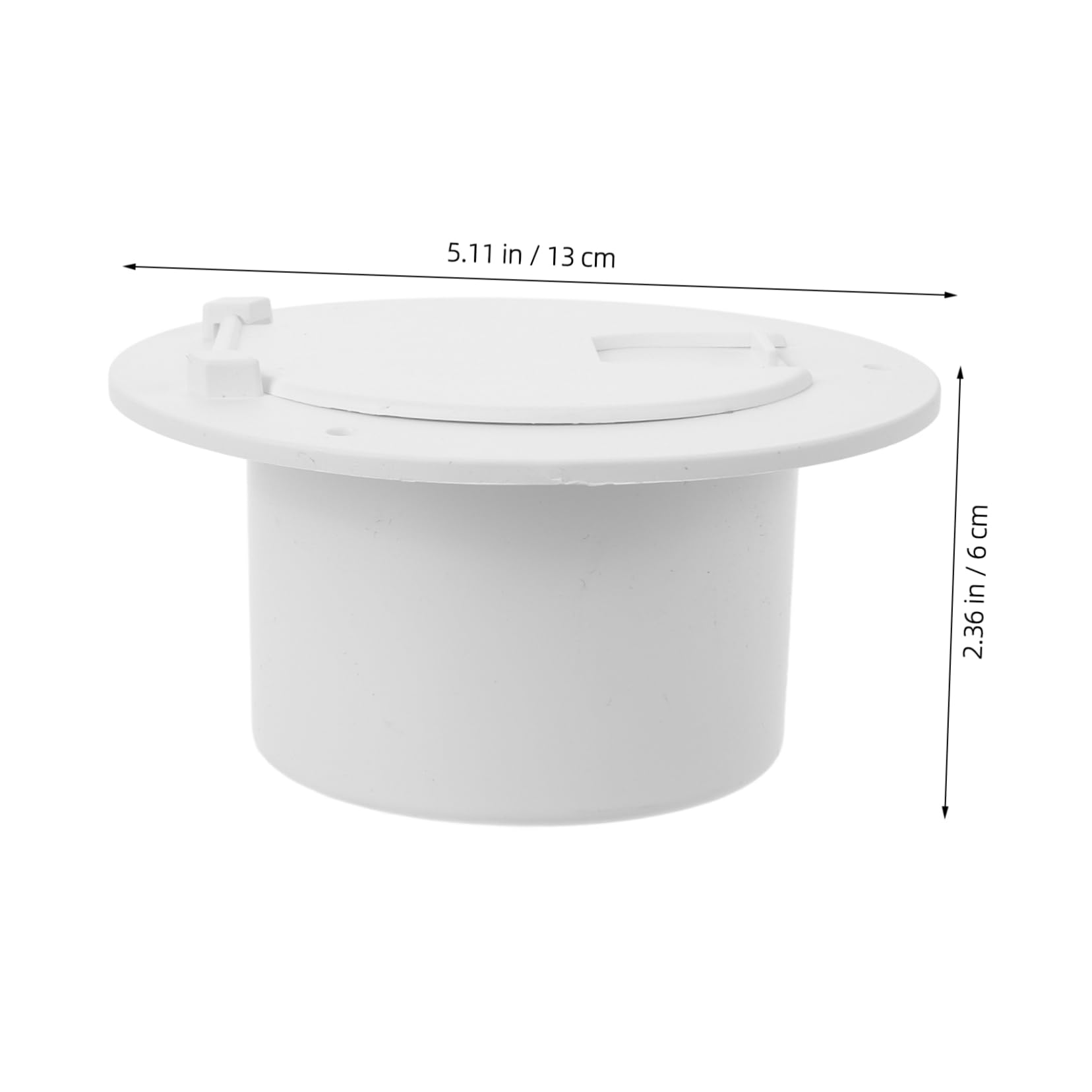 ULTECHNOVO 2 Pièces Boîte de Rangement en Fil Trappe de câble de RV Trappe de Camping-Car Passe-câble électrique Abdos Blanche
