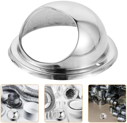 Mobestech Stainless Steel Round Dryer Vent Hood with Protective Cover and Enhanced Ventilation Performance for Outdoor Kitchen Exhaust Fans and Chimneys — view 8