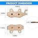 Brake Pads Front Rear Sintered for Can-Am Maverick 2013-2018 Commander Max 800 1000 2014-2020,OEM# 715500335 715500336 705601147 705600398