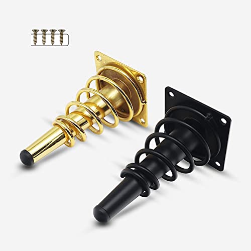 Conjunto de pernas de móveis com 4 pés de substituição cônicos retos modernos de metal, pernas de me