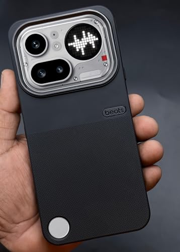Image of NIUKIN Rugged Soft Back Case for Nothing Phone 4a Pro 5G | Shockproof Scatrchproof Cover | Black (Design 02)