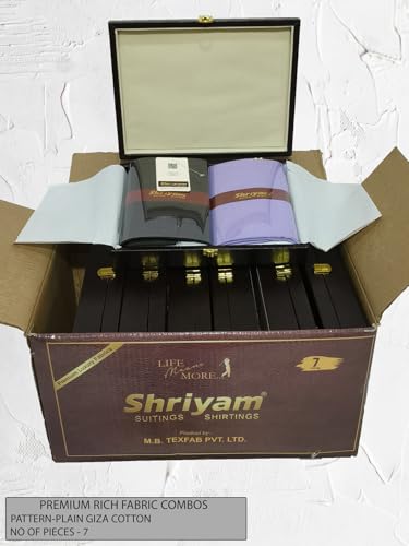 Image of Unstitched Plain Shirt and Trouser Fabric Combo Gift set - Cotton Blend Material - 2.25m Shirt Cloth - 1.20m Pant Cloth