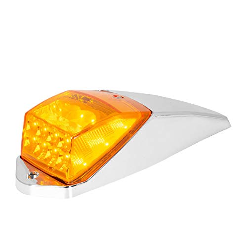 Luz cabina 17 LED ámbar Spyder con carcasa de plástico cromado 77564
