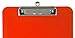 Trade Quest Plastic Clipboard Opaque Color Letter Size Low Profile Clip (Pack of 6) (Red)