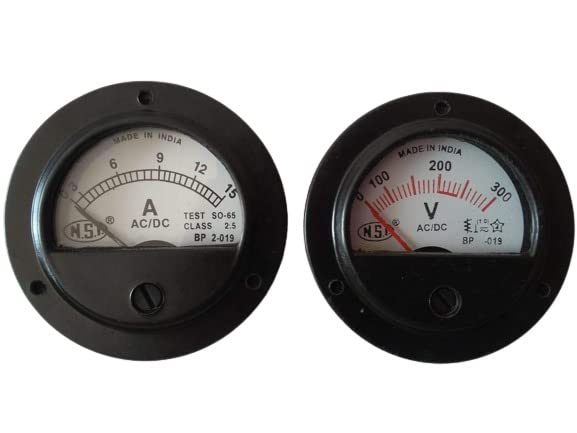RASHRI ; One For All combo 3 inch round 300v voltmeter and 15A ammeter (B07R8SXXN7) Amazon Price History, Amazon Price Tracker