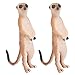 RiToEasysports 2Pcs Meerkat Model, Plastic Lifelike Cute High Stimulation Standing Animal Cognitive Figures Model Toys