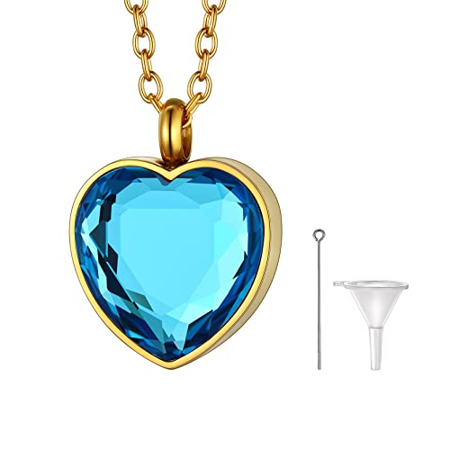 Colgantes portan cenizas de corazón Richsteel regalo conmemorativo personalizado