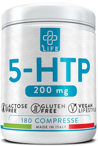 5HTP da 1000 mg Estratto Di Griffonia Tit. 20% PiùLife, 180 Compresse 2 Al Giorno, Integratore Buon...