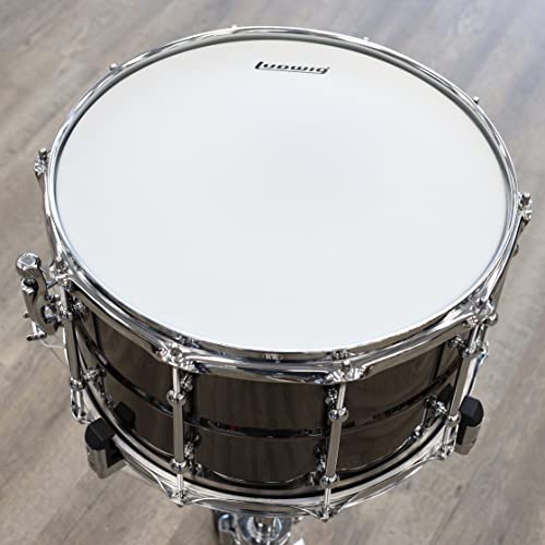 Ludwig Universal Black Brass Snare Drum - 8-Inch X 14-Inch, Chrome Hardware #TOP5
