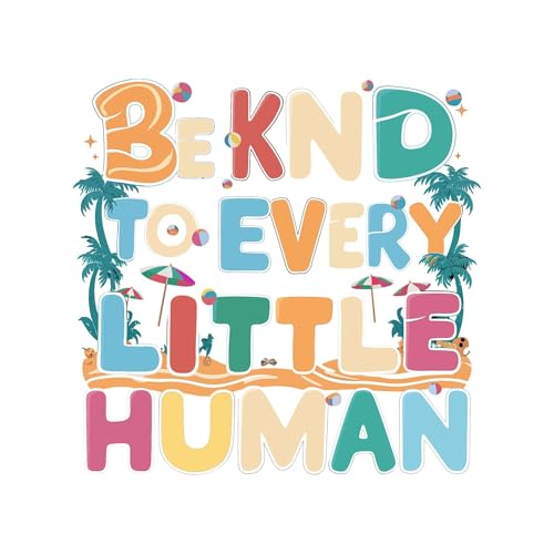 Sticker mural citation Be Kind en vinyle 30x30 cm pour décoration de chambre et maison