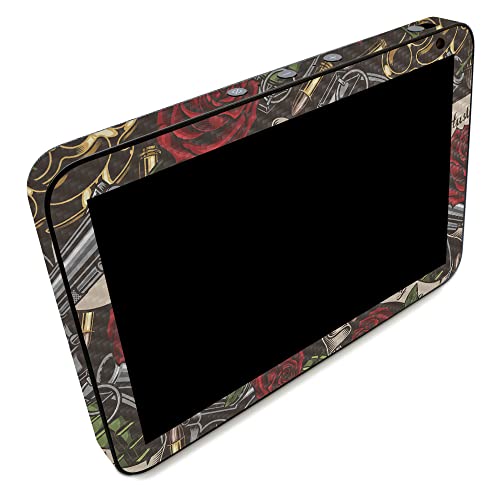 Image of MightySkins Carbon Fiber Skin Compatible with Amazon Echo Show 8 (Gen 2) - Gangster Life | Protective, Durable Textured Carbon Fiber Finish | Easy to Apply | Made in The USA