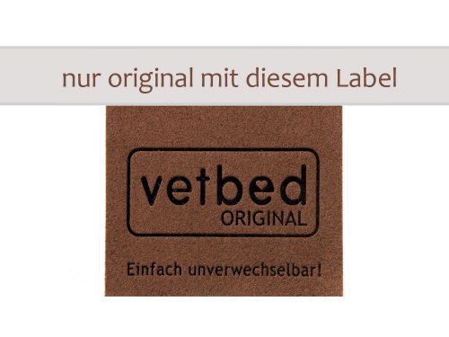 Original Vetbed™ Isobed SL -Hearts & Paws- anthrazit 100 x 75 cm