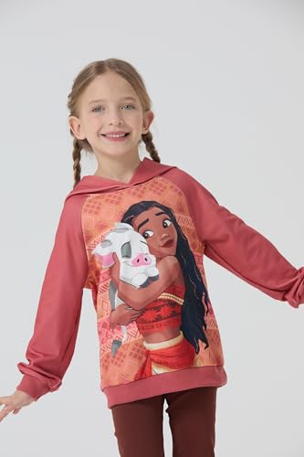 Image of Disney Princess Toddler Girls Clothes Long Sleeve Hoodies and Leggings Clothing Sets Fall Casual Pullover Tracksuit