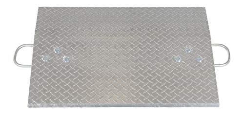 vestil e-3024 aluminum economizer dock plate usable 30 in x 24 in 38 in plate thickness 3000 lb capacity