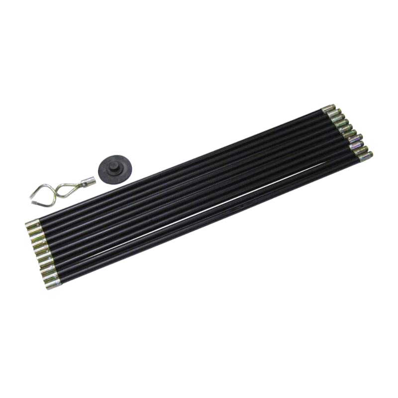 Garden Mile Lot de 12 tiges de vidange avec double vis sans fin et piston en caoutchouc – Kit de...