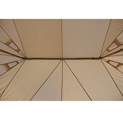 Carpa tipo campana de algodón 6M impermeable para 12 personas miniatura 6