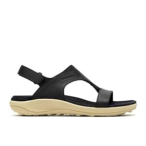 Merrell Women's District 4 Luxe Backstrap Sandal, Black, 5 W