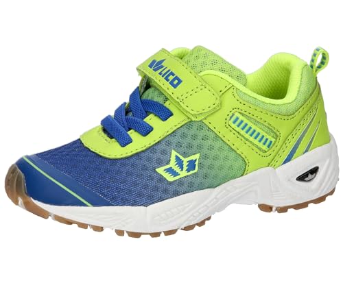 Lico Unisex Kinder Barney Vs Hallenturnschuhe, Blau Lemon, 35 EU
