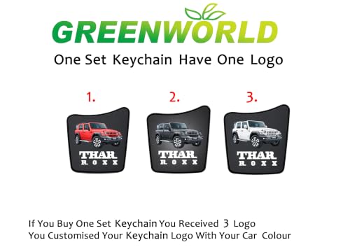 Image of Greenworld Scratch proof Fob Key Heavy Duty Keychain Compatible With New Mahin-dra Scorpio /bolero /xuv700 /xuv300 /3xo with new mahin-dra logo
