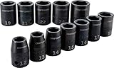 CRAFTSMAN Impact Socket Set, Metric, 1/2', 12Piece (CMMT15885)