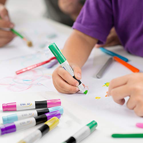 June Gold 32 Assorted Colored Dry Erase Whiteboard Markers, Fine/Bullet Tip, 2 Sets Of 13 Unique Colors With 8 Black Markers, Low Odor, Slim Barrel & Vivid Lines #TOP4