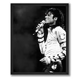 InkFlow Michael Jackson Poster - Iconic Pop Star Wall Art for Home, Office, Bedroom, or Living Room Décor - Vibrant and Classic Statement Artwork Print - 8x10 Unframed Canvas Wall Art