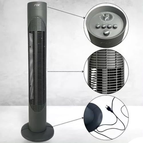 Ventilador de Torre com 3 Velocidades - Potência e Elegância 220V