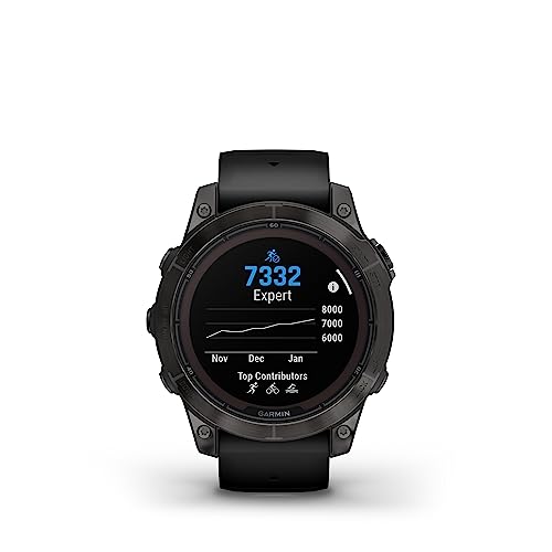 Image of Garmin Fenix 7 Pro Sapphire Solar GPS Smartwatch with Touchscreen, 47 mm case Size, 24 /7 HRV, SPO2, ABC sensors, Climbro & PacePro, Health Snapshot, Underwater Heart Rate, Built-in Flashlight