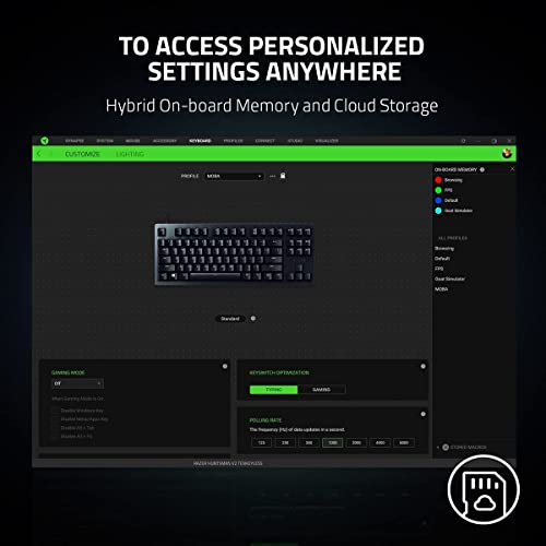 Image of Razer Huntsman V2 Tenkeyless - Optical Gaming Keyboard (Linear Red Switch)