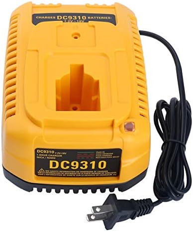 Lasica DC9310 Fast Charger Replacement for Dewalt 18V Battery Charger DC9310 Compatible with DeWalt 7.2V-18V XRP NiCad/NiMh Batteries DW9116 DC9096 DC9098 DC9099 DW9098 DW9099 DW9096 DW9072 DW9061