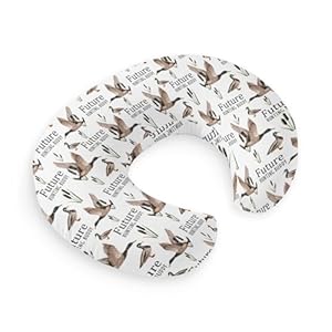 HawSkgFub Future Duck Hunting Buddy Nursing Pillow Cover for Baby Boys, Mallard Duck Hunter Wild Animal Reeds Lake Breastfeeding Pillow Slipcover, Nursing Pillowcase for Newborn Infant, Cover Only
