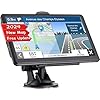 GPS Navigator for Car, Latest 2024 Map 7 inch Touch Screen Car GPS Navigator, Semi Trucker GPS Navigation System,Support Speed and Red Light Warning,Free Lifetime Updates Map