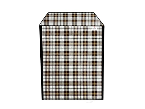 Image of Front Load Fully Automatic Washing Machine Cover for 6.5kg to 8kg | Waterproof & Dustproof Polyester Cover with Zip Closure | Suitable with Samsung, IFB, LG, Bosch & More (61 x 61 x 87 cm)