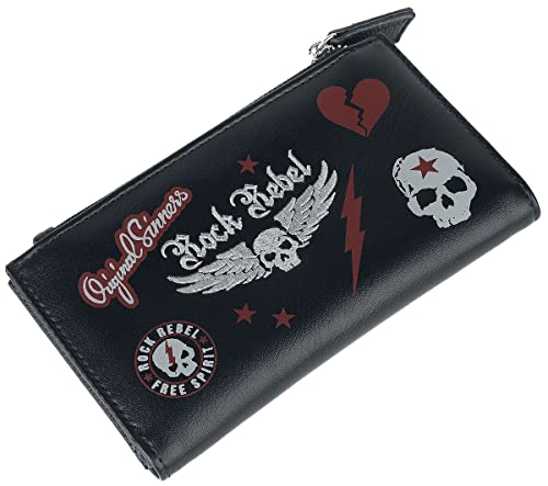 Rock Rebel by EMP Skull Frauen Geldbörse schwarz Cover